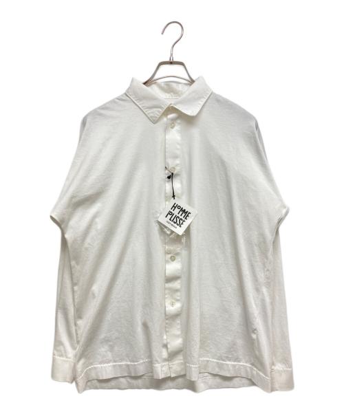 HOMME PLISSE ISSEY MIYAKE（オム プリッセ イッセイ ミヤケ）HOMME PLISSE ISSEY MIYAKE (オム プリッセ イッセイ ミヤケ) JERSEY SHIRT ホワイト サイズ:SIZE 3の古着・服飾アイテム