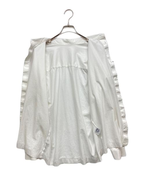 HOMME PLISSE ISSEY MIYAKE（オム プリッセ イッセイ ミヤケ）HOMME PLISSE ISSEY MIYAKE (オム プリッセ イッセイ ミヤケ) JERSEY SHIRT ホワイト サイズ:SIZE 3の古着・服飾アイテム