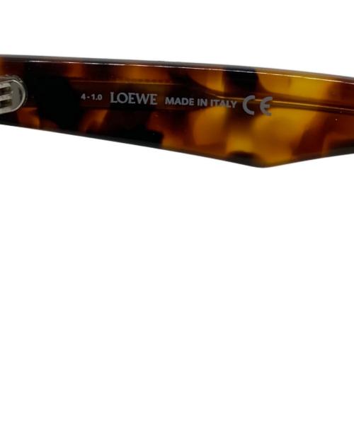 LOEWE（ロエベ）LOEWE (ロエベ) 伊達眼鏡 ブラウン サイズ:55-17-145の古着・服飾アイテム