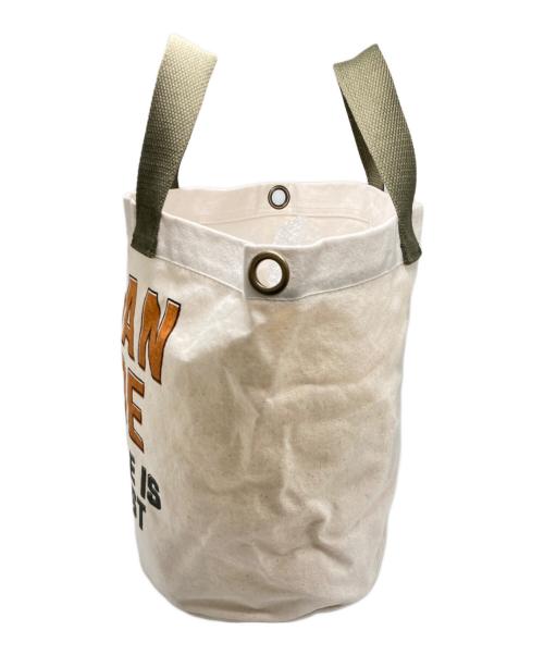 HUMAN MADE（ヒューマンメイド）HUMAN MADE (ヒューマンメイド) CANVAS TOTE SMALL アイボリーの古着・服飾アイテム