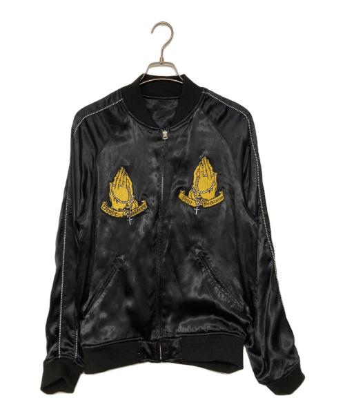 RUDE GALLERY（ルードギャラリー）RUDE GALLERY (ルードギャラリー) Petit Brabancon COLLABORATION SOUVENIR JACKET/コラボレーションスーベニアジャケット ブラック サイズ:SIZE Lの古着・服飾アイテム