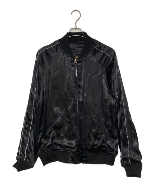 RUDE GALLERY（ルードギャラリー）RUDE GALLERY (ルードギャラリー) Petit Brabancon COLLABORATION SOUVENIR JACKET/コラボレーションスーベニアジャケット ブラック サイズ:SIZE Lの古着・服飾アイテム