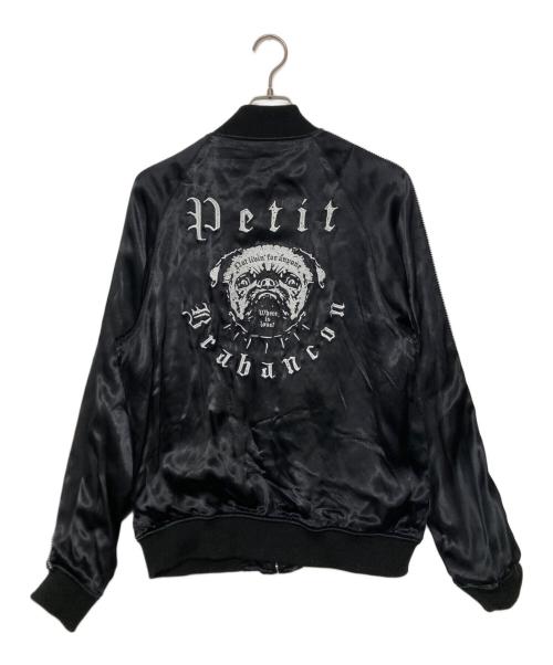 RUDE GALLERY（ルードギャラリー）RUDE GALLERY (ルードギャラリー) Petit Brabancon COLLABORATION SOUVENIR JACKET/コラボレーションスーベニアジャケット ブラック サイズ:SIZE Lの古着・服飾アイテム