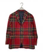 POLO RALPH LAURENポロ・ラルフローレン）の古着「チェックテーラードジャケット」｜レッド