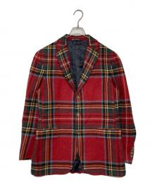 POLO RALPH LAUREN（ポロ・ラルフローレン）の古着「チェックテーラードジャケット」｜レッド