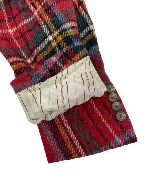 POLO RALPH LAUREN（ポロ・ラルフローレン）POLO RALPH LAUREN (ポロ・ラルフローレン) チェックテーラードジャケット レッド サイズ:SIZE 38Rの古着・服飾アイテム