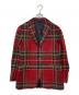 POLO RALPH LAUREN（ポロ・ラルフローレン）の古着「チェックテーラードジャケット」｜レッド