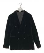 BOTTEGA VENETA ベロアテーラードジャケットボッテガベネタ）の古着「ベロアテーラードジャケット」｜ブラック