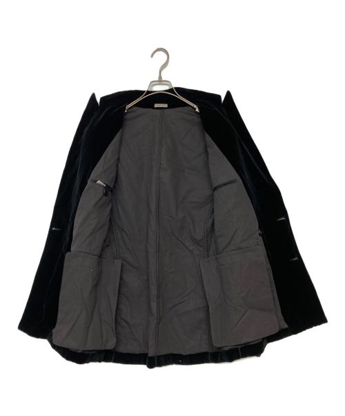 BOTTEGA VENETA ベロアテーラードジャケット（ボッテガベネタ）BOTTEGA VENETA ベロアテーラードジャケット (ボッテガベネタ) ベロアテーラードジャケット ブラック サイズ:SIZE 48の古着・服飾アイテム