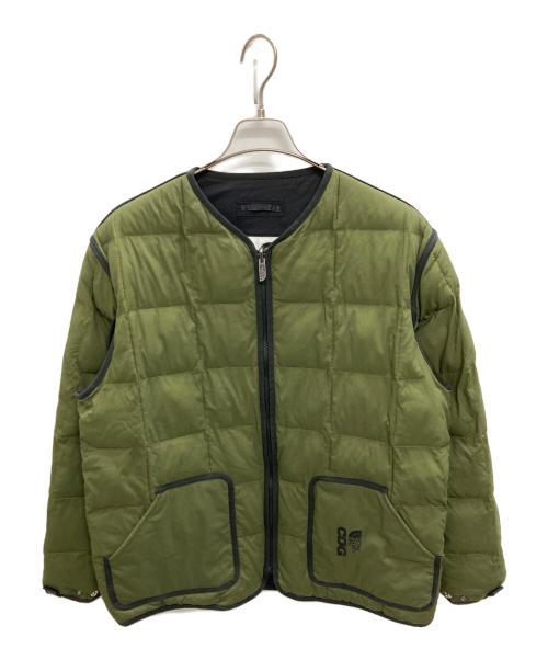 THE NORTH FACE（ザ ノース フェイス）THE NORTH FACE (ザ ノース フェイス) CDG (シーディージー) BELAY LINER JACKET カーキ×ブラック サイズ:XSの古着・服飾アイテム