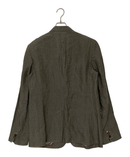 Maison Margiela（メゾンマルジェラ）Maison Margiela (メゾンマルジェラ) 断ち切り テーラードジャケット ブラウン サイズ:SIZE 50の古着・服飾アイテム