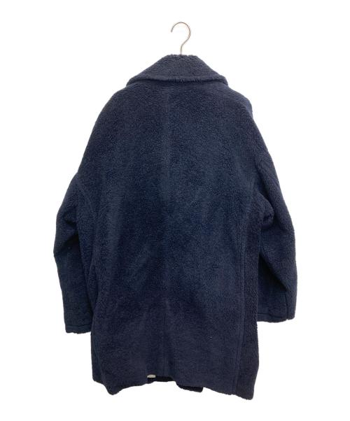 THIRD MAGAZINE（サードマガジン）THIRD MAGAZINE (サードマガジン) 金ボタン付き ボアPコート ネイビー サイズ:SIZE9の古着・服飾アイテム
