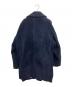 THIRD MAGAZINE (サードマガジン) 金ボタン付き ボアPコート ネイビー サイズ:SIZE9：18000円