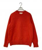 STUDIO NICHOLSONスタジオ ニコルソン）の古着「FIVE GAUGE CREW NECK」｜オレンジ