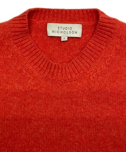 STUDIO NICHOLSON（スタジオ ニコルソン）STUDIO NICHOLSON (スタジオ ニコルソン) FIVE GAUGE CREW NECK オレンジ サイズ:SIZE Lの古着・服飾アイテム