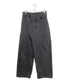 BLURHMS（ブラームス）の古着「12.9oz Bias Denim Pants」｜ブラック
