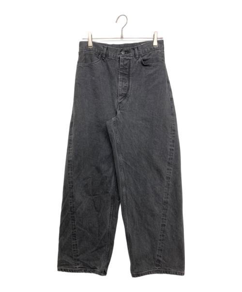 BLURHMS（ブラームス）BLURHMS (ブラームス) 12.9oz Bias Denim Pants ブラック サイズ:SIZE 1の古着・服飾アイテム