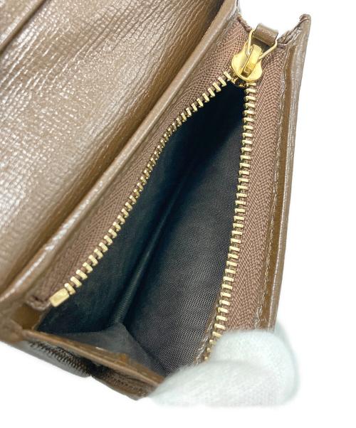 GUCCI（グッチ）GUCCI (グッチ) GG スプリーム ホースビット 二つ折り財布 ベージュの古着・服飾アイテム