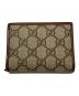 GUCCI (グッチ) GG スプリーム ホースビット 二つ折り財布 ベージュ：24000円
