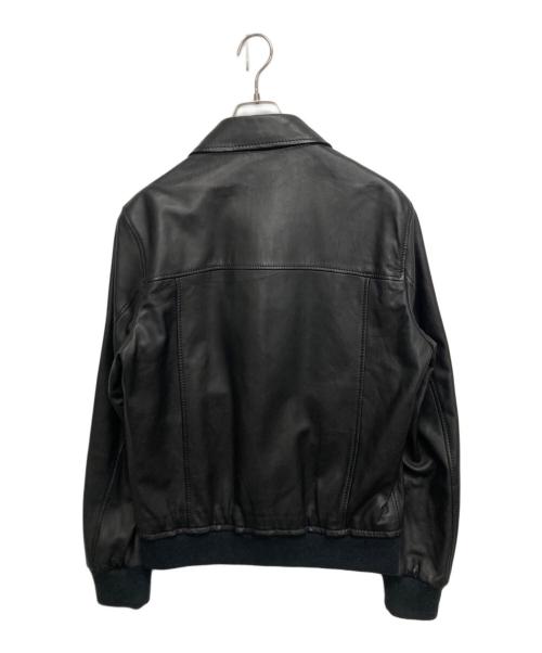 BOSS（ボス）BOSS (ボス) ラムレザージャケット ブラック サイズ:SIZE 48の古着・服飾アイテム