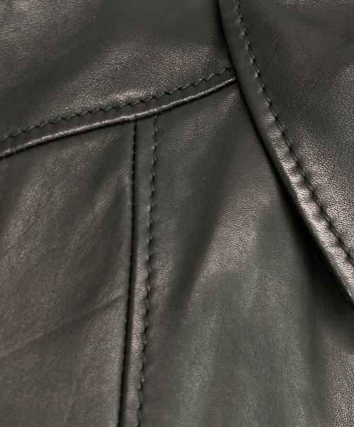 BOSS（ボス）BOSS (ボス) ラムレザージャケット ブラック サイズ:SIZE 48の古着・服飾アイテム