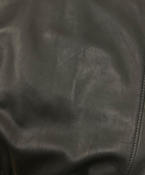 BOSS（ボス）BOSS (ボス) ラムレザージャケット ブラック サイズ:SIZE 48の古着・服飾アイテム