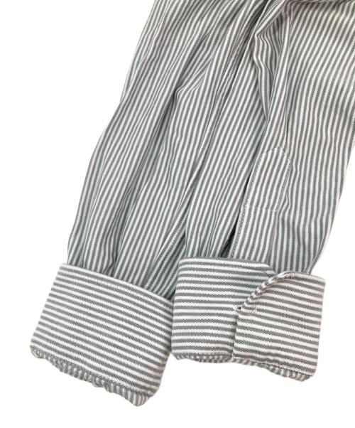 BRUNELLO CUCINELLI（ブルネロクチネリ）BRUNELLO CUCINELLI (ブルネロクチネリ) ストライプシャツ グレー サイズ:Sの古着・服飾アイテム