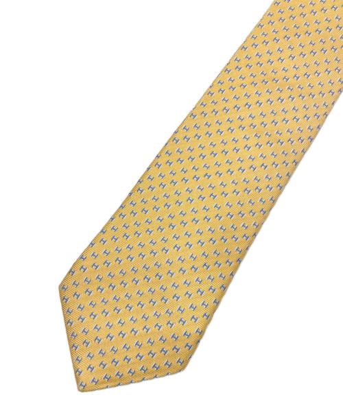 HERMES（エルメス）HERMES (エルメス) ネクタイ イエロー サイズ:FREEの古着・服飾アイテム