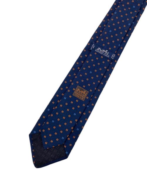 HERMES（エルメス）HERMES (エルメス) ヘヴィシルクタイ ネクタイ ネイビー サイズ:FREEの古着・服飾アイテム