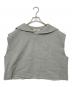 MIU MIU（ミュウミュウ）の古着「セーラーカラートップ ノースリーブスウェット」｜グレー