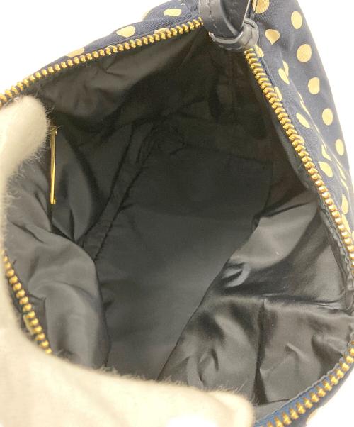 MIU MIU（ミュウミュウ）MIU MIU (ミュウミュウ) スピリット プリントファイユ ミニバッグ ネイビーの古着・服飾アイテム