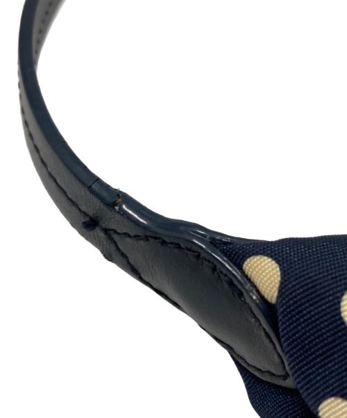 MIU MIU（ミュウミュウ）MIU MIU (ミュウミュウ) スピリット プリントファイユ ミニバッグ ネイビーの古着・服飾アイテム