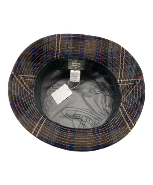 Vivienne Westwood（ヴィヴィアンウエストウッド）Vivienne Westwood (ヴィヴィアンウエストウッド) “BRICK TARTAN” バケットハット ブラウン サイズ:SIZE FREE 未使用品の古着・服飾アイテム