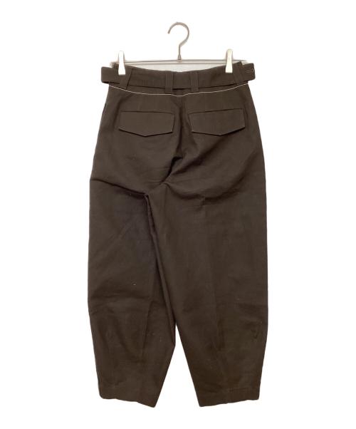 JIL SANDER（ジルサンダー）JIL SANDER (ジルサンダー) ベルテッドパンツ ブラウン サイズ:SIZE 32の古着・服飾アイテム