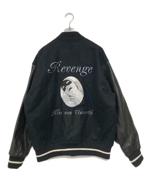 WACKO MARIA（ワコマリア）WACKO MARIA (ワコマリア) ELLEN VON UNWERTH (エレン・フォン・アンワース) LEATHER VARSITY JACKET ブラック サイズ:SIZE XLの古着・服飾アイテム