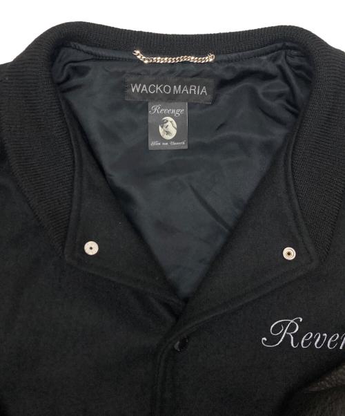 WACKO MARIA（ワコマリア）WACKO MARIA (ワコマリア) ELLEN VON UNWERTH (エレン・フォン・アンワース) LEATHER VARSITY JACKET ブラック サイズ:SIZE XLの古着・服飾アイテム
