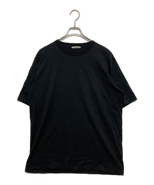 AURALEE（オーラリー）AURALEE (オーラリー) LUSTER PLAITING TEE ブラック サイズ:SIZE59の古着・服飾アイテム