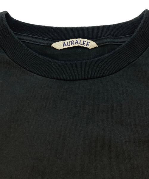 AURALEE（オーラリー）AURALEE (オーラリー) LUSTER PLAITING TEE ブラック サイズ:SIZE59の古着・服飾アイテム