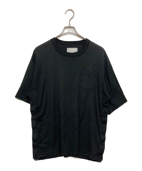 sacai（サカイ）sacai (サカイ) s Cotton Jersey T-Shirt ブラック サイズ:SIZE3の古着・服飾アイテム