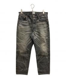 New Manual（ニュー・マニュアル）の古着「LV 61’s TAPERED JEANS DAMAGED」｜ブラック