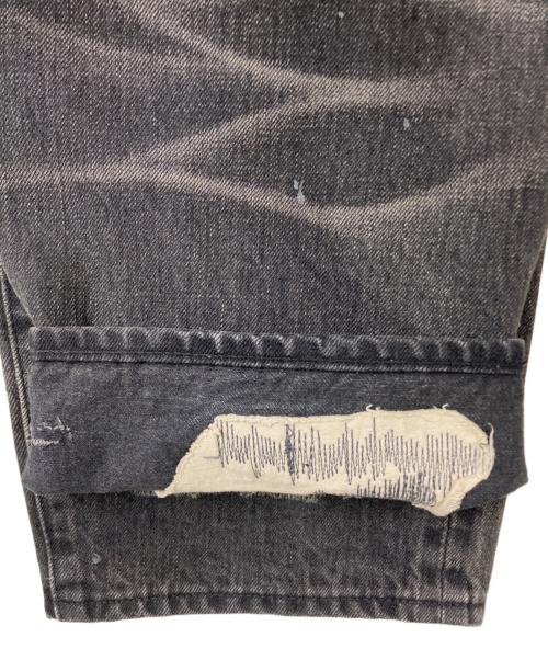 New Manual（ニュー・マニュアル）New Manual (ニュー・マニュアル) LV 61’s TAPERED JEANS DAMAGED ブラック サイズ:SIZE 34 (股下70cm)の古着・服飾アイテム