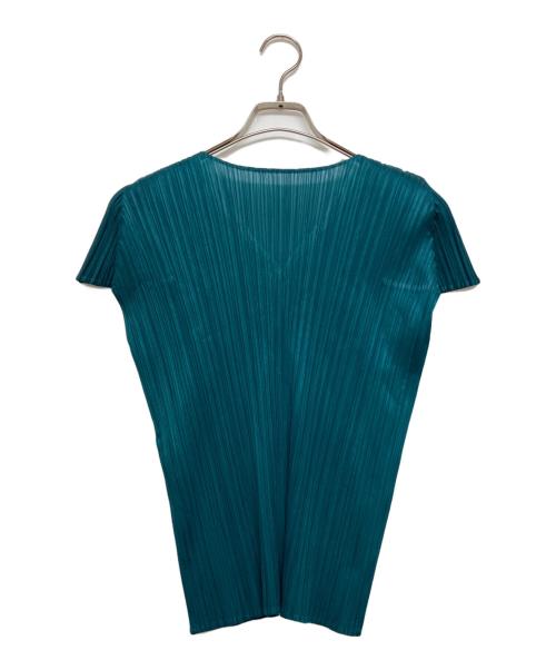PLEATS PLEASE（プリーツプリーズ）PLEATS PLEASE (プリーツプリーズ) プリーツカットソー グリーン サイズ:SIZE3の古着・服飾アイテム