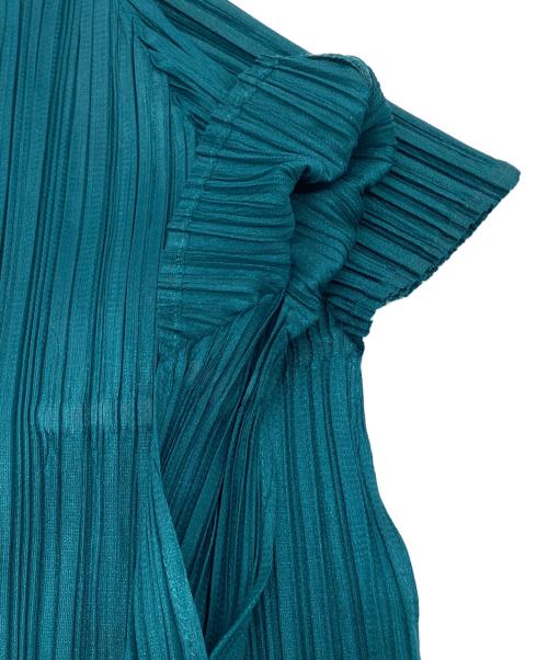 PLEATS PLEASE（プリーツプリーズ）PLEATS PLEASE (プリーツプリーズ) プリーツカットソー グリーン サイズ:SIZE3の古着・服飾アイテム