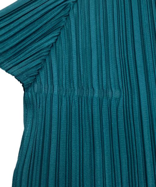 PLEATS PLEASE（プリーツプリーズ）PLEATS PLEASE (プリーツプリーズ) プリーツカットソー グリーン サイズ:SIZE3の古着・服飾アイテム