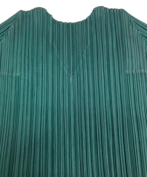 PLEATS PLEASE（プリーツプリーズ）PLEATS PLEASE (プリーツプリーズ) プリーツカットソー グリーン サイズ:SIZE3の古着・服飾アイテム
