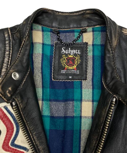 Schott（ショット）Schott (ショット) FLAT RACE JACKET ブラウン サイズ:SIZE Mの古着・服飾アイテム