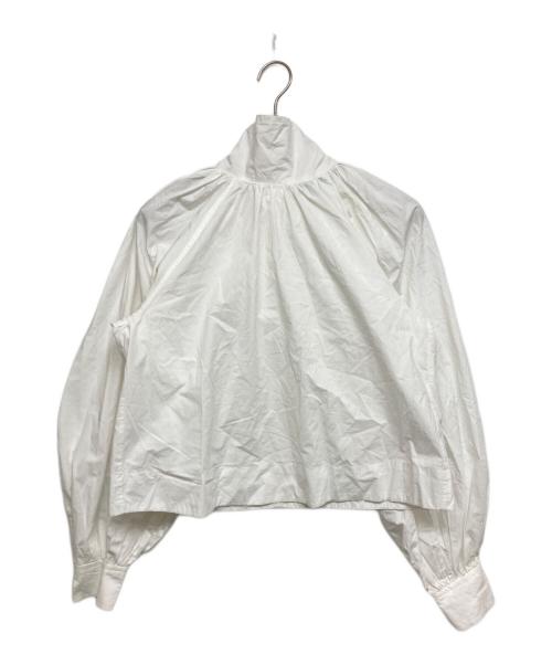 GANNI（ガニー）GANNI (ガニー) ボウタイブラウス ホワイト サイズ:SIZE 34の古着・服飾アイテム