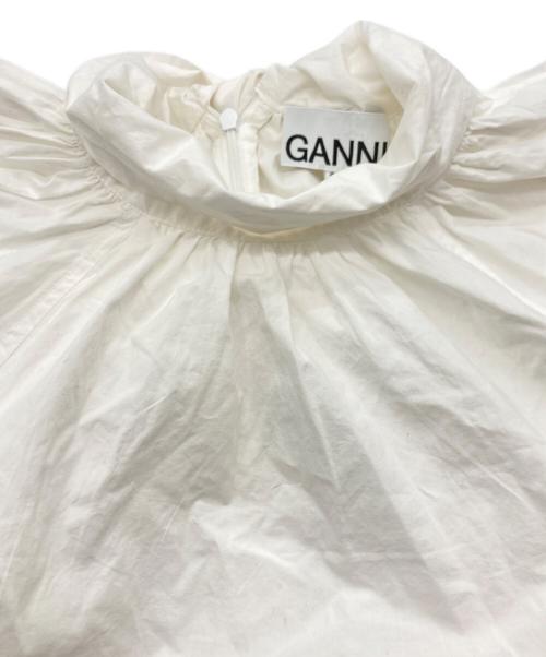 GANNI（ガニー）GANNI (ガニー) ボウタイブラウス ホワイト サイズ:SIZE 34の古着・服飾アイテム