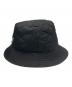 CELINE (セリーヌ) ナイロンツイルキルティングバケットハット ブラック サイズ:SIZE M：28000円