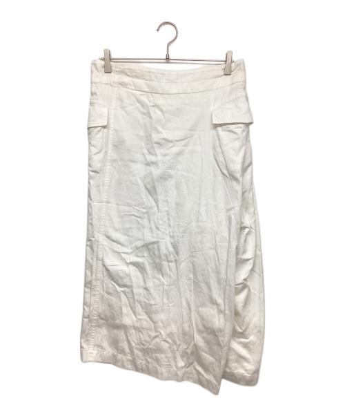 Y's（ワイズ）Y's (ワイズ) カーゴスカート ホワイト サイズ:SIZE 1の古着・服飾アイテム